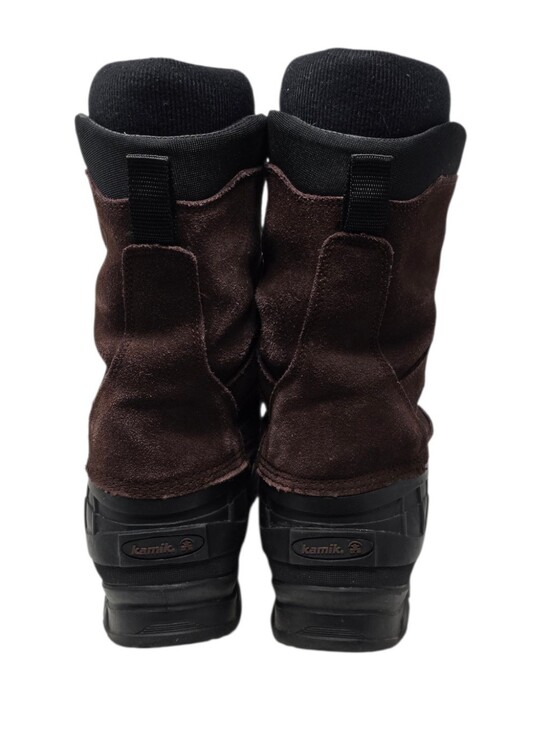 Kamik Nation Plus Waterproof Suede Insulated Winter Boot Men\'s 13 Brown Black main image 5